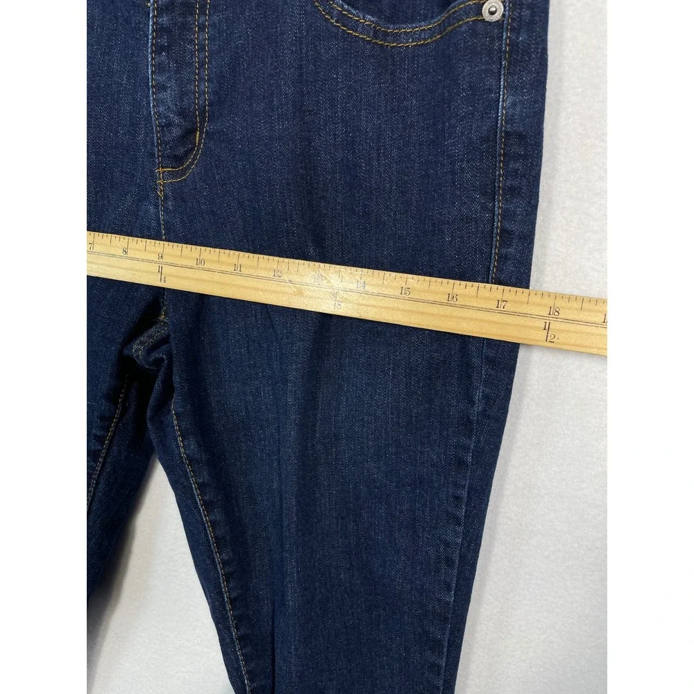 Kenneth Cole Reaction Denim‎ Jeans Womens Size 12 Short Dark Wash